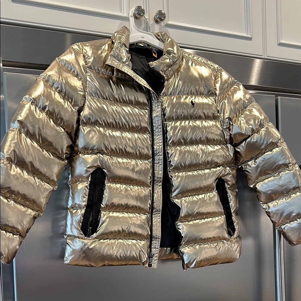 Polo by Ralph Lauren Shiny Gold Kids Puffer Coat
